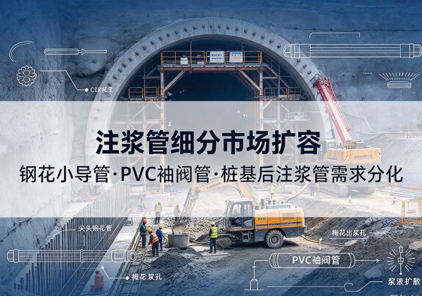 宁安注浆管细分市场扩容，隧道钢花小导管、PVC 袖阀管、桩基后注浆管需求分化